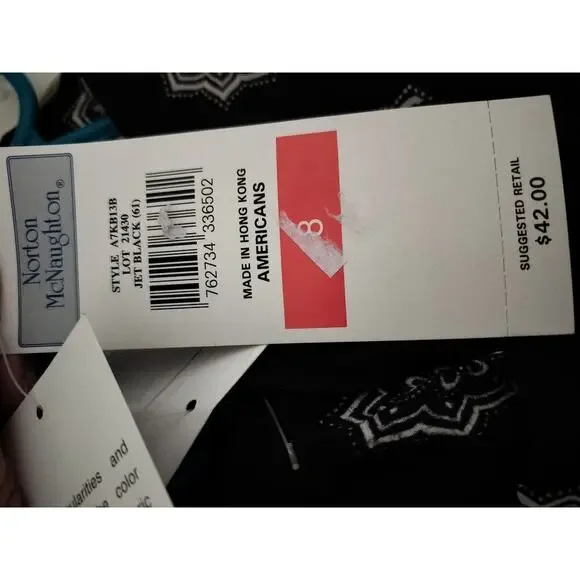 3203) Norton McNaughton Hawaiian Print Button Up Collar Short Sleeve Top Sized 8 - Picture 7 of 7